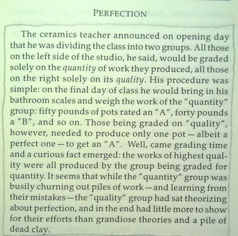 A fable on perfection